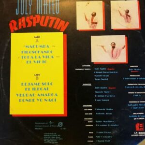 Disco de Vinilo July Mateo - Rasputin Vinyl Record
