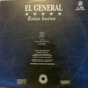 Disco de Vinilo El General - Estas Buena Vinyl Record