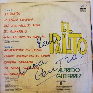 Disco de Vinilo Alfredo Gutierrez - El Palito Vinyl Record