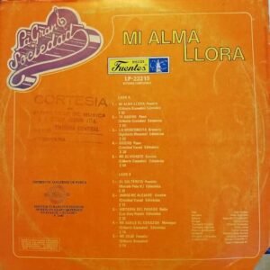 Disco de Vinilo La Gran Sociedad - Mi Alma Llora Vinyl Record