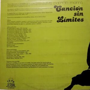 Disco de Vinilo Patricio Manns - Canción Sin Limites Vinyl Record