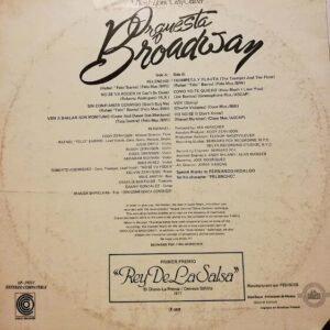 Disco de Vinilo Orquesta Broadway - New York City Salsa Vinyl Record