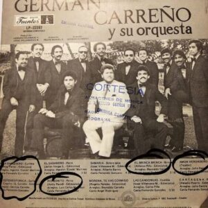 Disco de Vinilo German Carreño - German Carreño Y Su Orquesta Vinyl Record