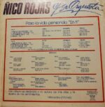 Disco de Vinilo Nico Rojas Y Su Orquesta - Paso La Vida Pensando En Ti Vinyl Record