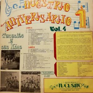 Disco de Vinilo Tucusito Y Sus Ases - Nuestro Aniversario Vinyl Record