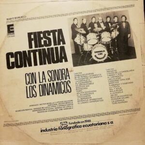 Disco de Vinilo Sonora Los Dinamicos - Fiesta Continua Vinyl Record