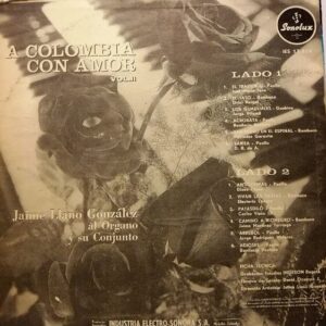 Disco de Vinilo Jaime Llano - A Colombia Con Amor Volumen 2 Vinyl Record