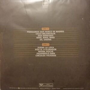 Disco de Vinilo Joaquin Sabina - Pongamos Que Hablo De Madrid Y Todos Sus Éxitos Vinyl Record