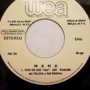 Disco de Vinilo Mana - Vivir Sin Aire / Vivir Sin Aire Vinyl Record