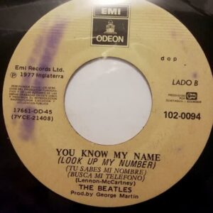 Disco de Vinilo The Beatles - Let It Be / You Know My Name Vinyl Record