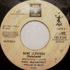 Disco de Vinilo Paul Mccartney - Ebony And Ivory / Rainclouds Vinyl Record