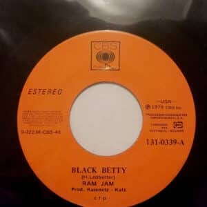 Ram Jam - Black Betty / I Should Have Known Vinilo