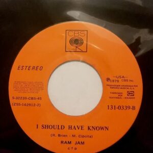 Disco de Vinilo Ram Jam - Black Betty / I Should Have Known Vinyl Record