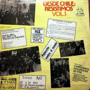 Disco de Vinilo Varios - Desde Chile: Resistimos Vinyl Record