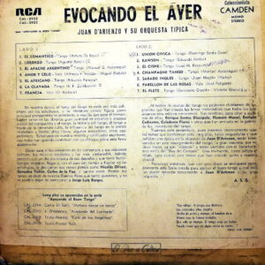 Disco de Vinilo Juan D' Arienzo - Evocando El Ayer Vinyl Record
