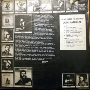 Disco de Vinilo José Larralde  - Si Yo Elegi Mi Destino Vinyl Record