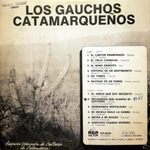 Disco de Vinilo Varios - Los Gauchos Catamarqueños Vinyl Record