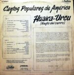 Disco de Vinilo Huaira- Urcu Viento Del Cerro - Cantos Populares De América Vinyl Record