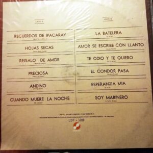Disco de Vinilo El Indio Araucano - Exitos De Oro Del Indio Araucano Vinyl Record
