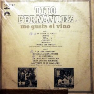 Disco de Vinilo Tito Fernandez - Me Gusta El Vino Vinyl Record