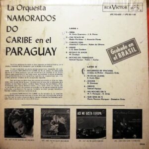 Disco de Vinilo Namorados Do Caribe - La Orquesta Namorados Do Caribe En El Paraguay Vinyl Record