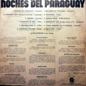 Disco de Vinilo Luis Bordon - Noches Del Paraguay Vinyl Record