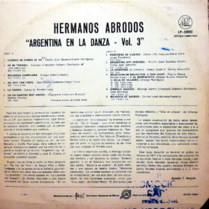 Disco de Vinilo Hermanos Abrodos - Argentina En La Danza Vol. 3 Vinyl Record