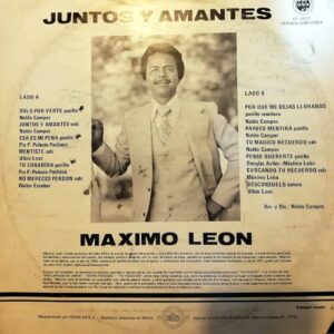 Disco de Vinilo Máximo León - Juntos y amantes Vinyl Record