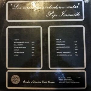 Disco de Vinilo Pepe Jaramillo - Los versos que se olvidaron cantar Vinyl Record