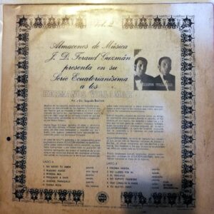 Disco de Vinilo Hermanos Villamar - Serie Ecuatorianisima Vol 2 Vinyl Record