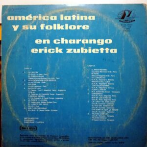 Disco de Vinilo Erick Zubieta - América Latina Y Su Folklore En Charango Vinyl Record