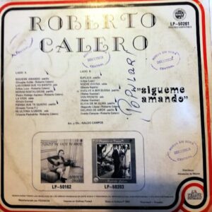 Disco de Vinilo Roberto Calero - Sígueme amando Vinyl Record