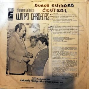 Disco de Vinilo Olimpo Cárdenas -  Al mérito Artístico Vinyl Record
