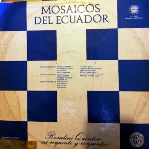 Disco de Vinilo Rosalino Quintero - Mosaicos del Ecuador Vinyl Record