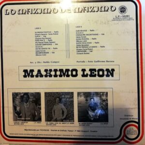 Disco de Vinilo Máximo León - Lo Máximo de Máximo León Vinyl Record