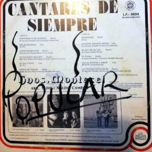 Disco de Vinilo Hermanos Montecel - Cantares de Siempre Vinyl Record