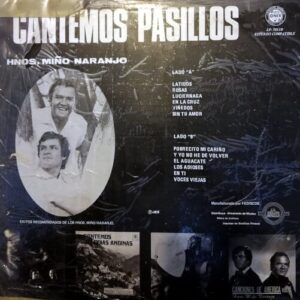 Disco de Vinilo Hermanos Miño – Naranjo - Cantemos Pasillos Vinyl Record