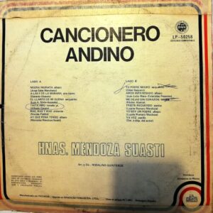 Disco de Vinilo Hermanas Mendoza – Suasti - Cancionero Andino Vinyl Record