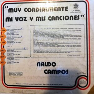 Disco de Vinilo Naldo Campos - Muy cordialmente mi voz y mis canciones Vinyl Record