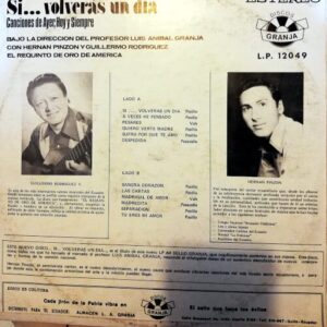 Disco de Vinilo Hernán Pinzón - Si volvieras un día, El Seminarista Cantor Vinyl Record