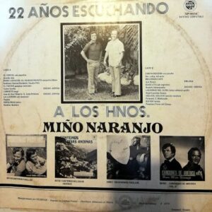 Disco de Vinilo Hermanos Miño – Naranjo - 22 años escuchando a los Hermanos Miño – Naranjo Vinyl Record