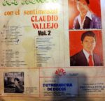 Disco de Vinilo Claudio Vallejo - Más pasillos con el sentimental Claudio Vallejo Vinyl Record