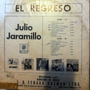 Disco de Vinilo Julio Jaramillo - El Regreso Vinyl Record