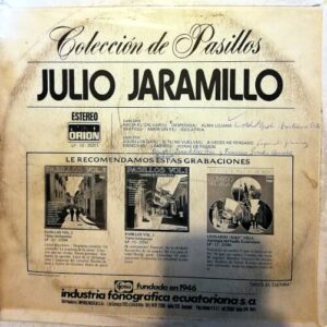 Disco de Vinilo Julio Jaramillo - Colección de Pasillos Vinyl Record