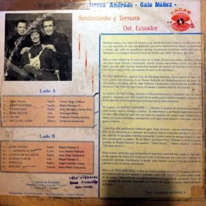 Disco de Vinilo Trio Señoral - Sentimiento y ternura del Ecuador Vinyl Record