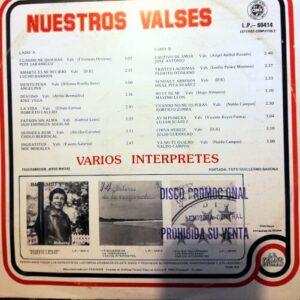 Disco de Vinilo Varios - Nuestros valses Vinyl Record