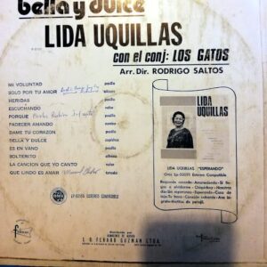 Disco de Vinilo Lida Uquillas - Bella y dulce Vinyl Record