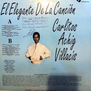 Disco de Vinilo Carlitos Achig - El Elegante de la Canción Vinyl Record