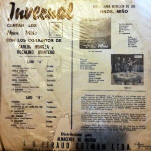 Disco de Vinilo Hermanos Miño – Naranjo - Invernal Vinyl Record