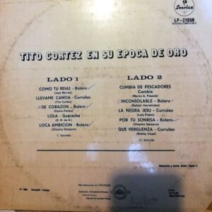 Disco de Vinilo Tito Cortéz - En su época de oro Vinyl Record